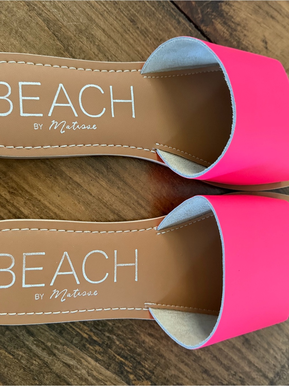 Matisse Neon Pink Slide Mules
